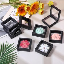 New 4 pc Set: 3D Floating Display Case, 2.8 x 2.8 x 0.8 Inch.