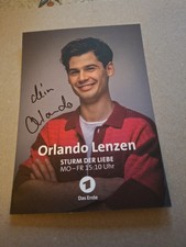 Autogrammkarte Orlando Lenzen Sturm Der Liebe Tatort SOKO Wilsberg ARD ZDF RTL 