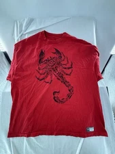 Authentic Sting WWE Scorpion T Shirt Red Size 4XL 2015 Wrestling