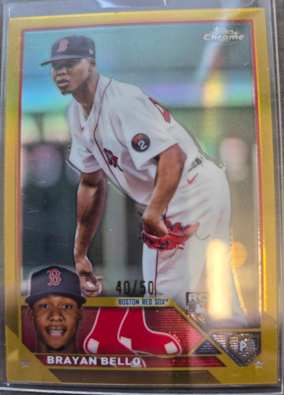 2023 Topps Chrome - Brayan Bello #57 Gold Refractor /50 (RC) SHIPS FREE!