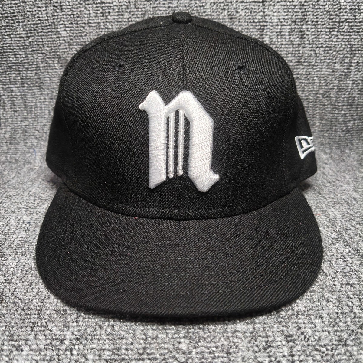 New Era 9FIFTY Snapback Hat Black Gothic N Nine M/L Adjustable Cap