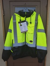 Pioneer Hi-Vis Waterproof Safety Bomber Jacket XL