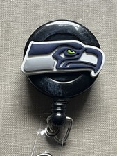 New NFL Seattle Seahawks Retractable ID Badge Holder Free Shipping