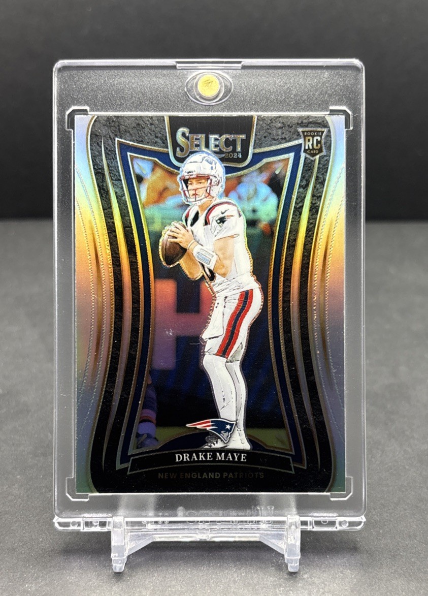 2024 PANINI SELECT NFL #379 Drake Maye Patriots RC Suite Level Silver Prizm