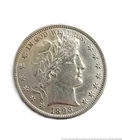 1893 Philadelphia Mint Barber Silver Half Dollar Coin American Currency