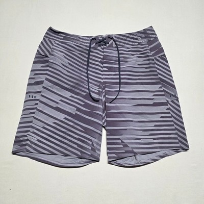 Lululemon Current State Men Size 33 Board Shorts Swim Trunks Purple Stripes