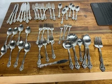 Lot Of 48 Pieces Michaelangelo By Oneida Flatware/Serving Pieces