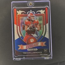 2021 Panini Prizm Crusade Trevor Lawrence Red White & Blue Prizm #161 Rookie
