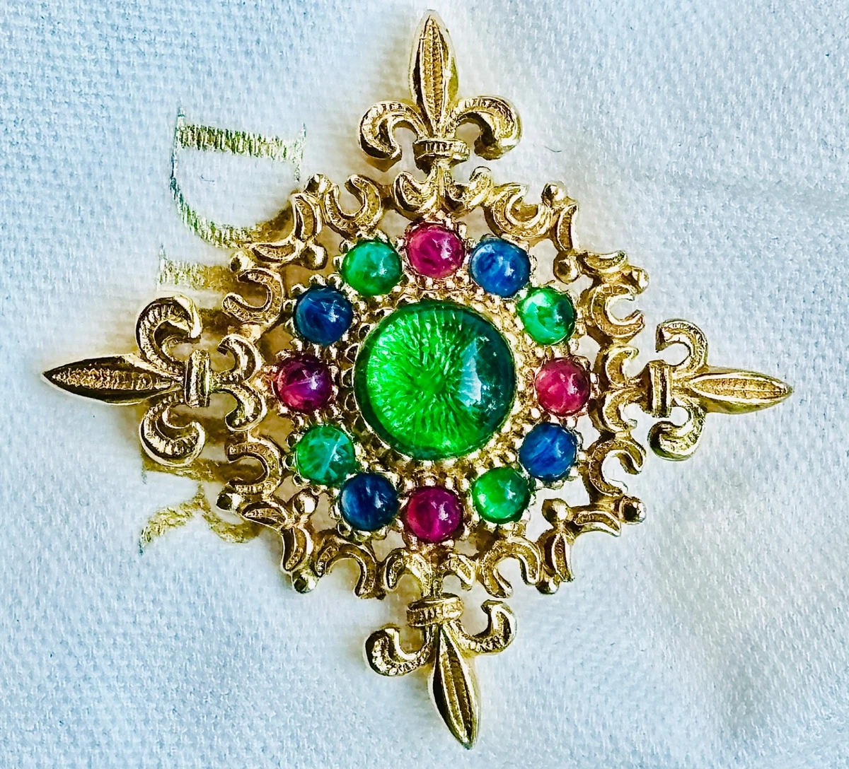 Christian Dior Jewelry In Vintage Designer Costume Pins & Brooches