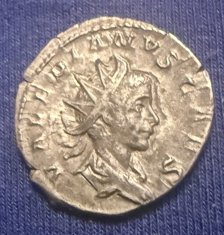 Valerian II 253/5AD Ancient Roman Silver Antoninianus 2.75g IOVI CRECENTI 