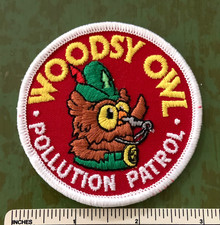 Vintage WOODSY OWL Polution Patrol PATCH U.S. Forest Service Conservation