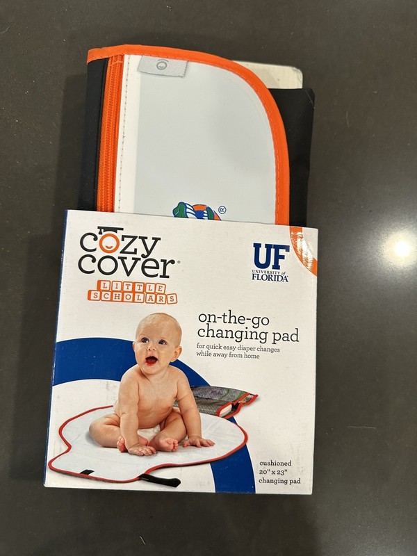 University Of Florida UF Gators Cozy Cover Baby Infant Changing Pad New 20x23