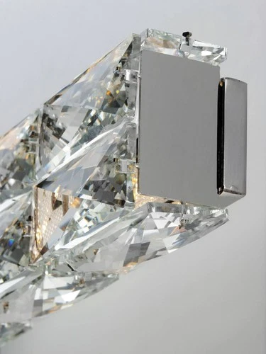 ET2 Zephyr 24" Wide Polished Chrome Crystal LED Bath Light - Picture 4 of 4