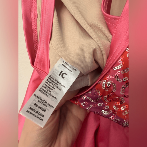 WEISSMAN Dance Costume hot pink tutu Glowin' Up 15750 IC- child 7/8 - Picture 6 of 9