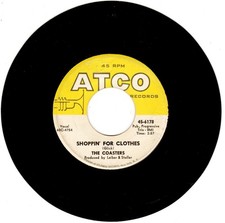 The Coasters &ndash; Shoppin' For Clothes / The Snake &The Book Worm: 1960 R&B 45; VG+