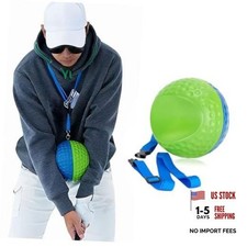 Golf Swing Training Aid Ball, Swing Corrector with Lanyard for Impact Medium