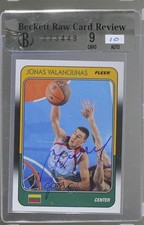 2011-12 Fleer Retro 1988-89 Design Auto Jonas Valanciunas #88-JV Auto 3c7