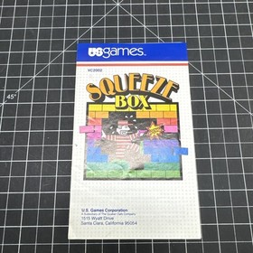 Atari 2600  Squeeze Box Game and Manual