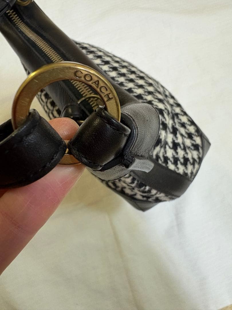 COACH Houndstooth Pattern Mini One Shoulder Bag 6… - image 6