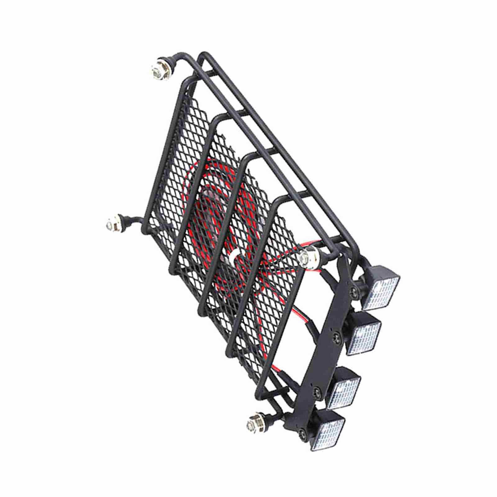 Durable Metal RC Roof Rack With LED Lights For Axial SCX10 1/10 RC Car