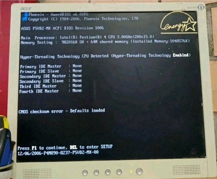 Motherboard Socket 775  ASUS P5VD2-MX + Scheda Intel Pentium 4 + RAM 1GB DDR2 - Immagine 3 di 4