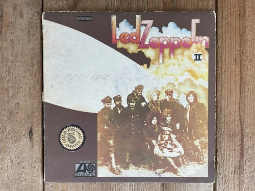 Led Zeppelin: Led Zeppelin II vinyl LP G-/FAIR 1969 Atlantic SD 8236 Page Plant