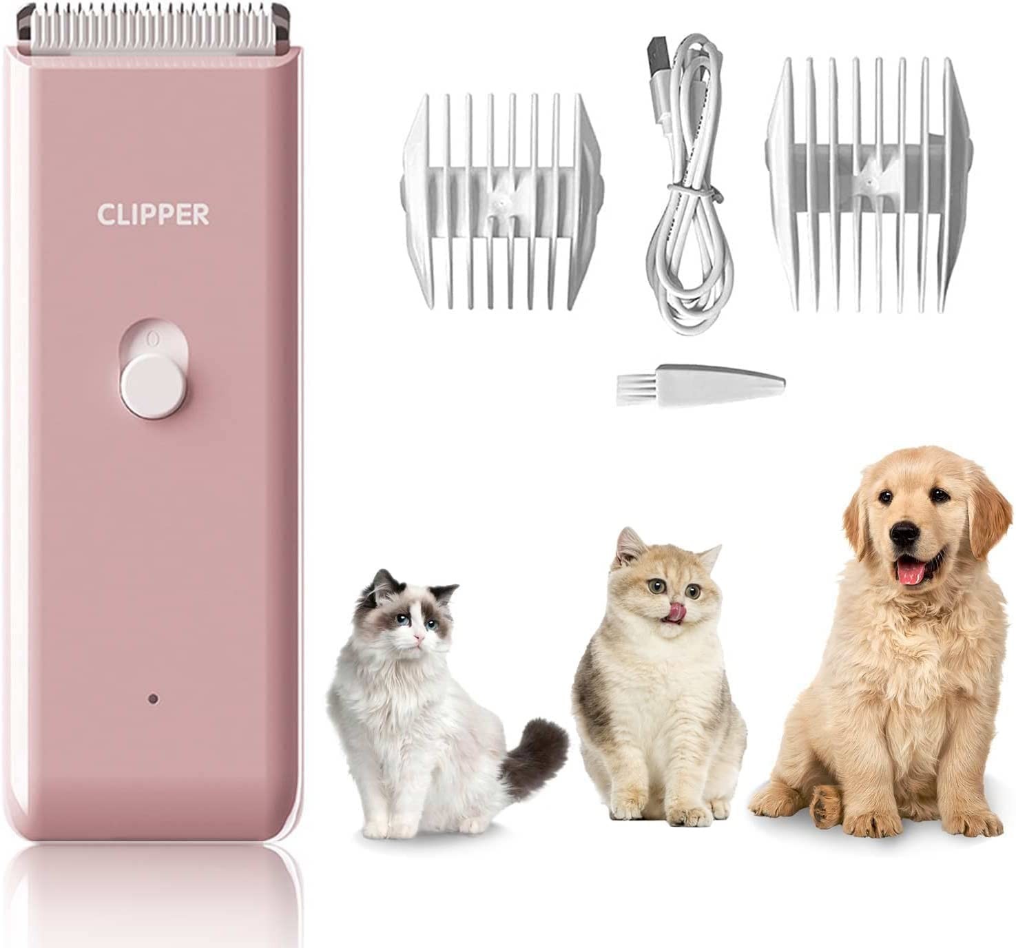 Dog Clippers Pet Grooming Clippers Kit Low Noise Cat Shaver Portable Electric