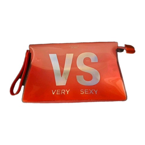 🎒 VICTORIA'S SECRET Orange "Very Sexy" Makeup/Beauty Bag 🎒