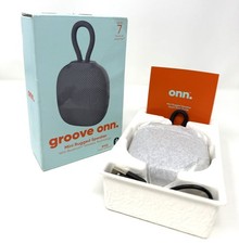 Onn Groove Mini Rugged Bluetooth Speaker IPX5 Water-Resistant Open Box