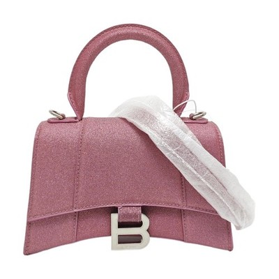 Balenciaga Hourglass Mini Pink Quilted Calfskin Hourglass Bag, Shoulder Bag