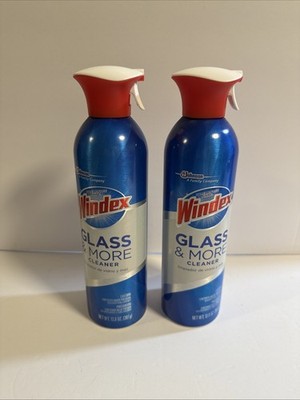 Lot of 2 Windex Glass & More Cleaner Spray Streak-Free Shine 13.8 oz Each
