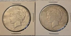 1923 Peace Dollar $1 Silver Coins Circulated Lot of 2