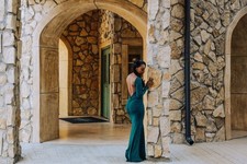 Women's Dark Green Dress Small