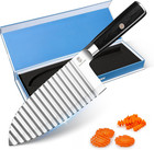 Crinkle Cutter Knife - Wavy Chopper Potatoes Crinkle Fry Cutter for Vegetable...