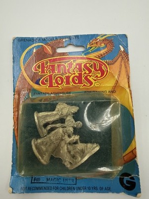 1983 Grenadier Fantasy Lords #40 Magic Users 3 Metal Miniatures Sealed D&D