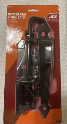 #ad #ad New In Box Ace Hardware Ornamental Thumb Latch Black #5286810 Black $7.99