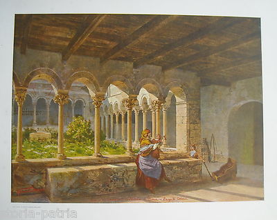 LAKE OF COMO_RUINS OF THE CLOISTER OF S. NICOLA_PIONA_BEAUTIFUL FOLKLORIC VIEW_1903