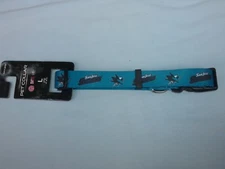 SAN JOSE SHARKS  16"- 26" long DOG/PET COLLAR size Large 1" wide NWT by Sparo