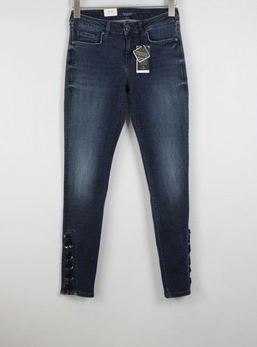 SCOTCH \u0026 SODA La Bohemienne W28/L32 Women Jeans Mid Rise Skinny Lace Up  Cropped | eBay