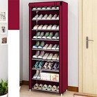 10 Layer 30 Pairs Shoes Cabinet Storage Organizer Shoe Rack Dustproof Standing