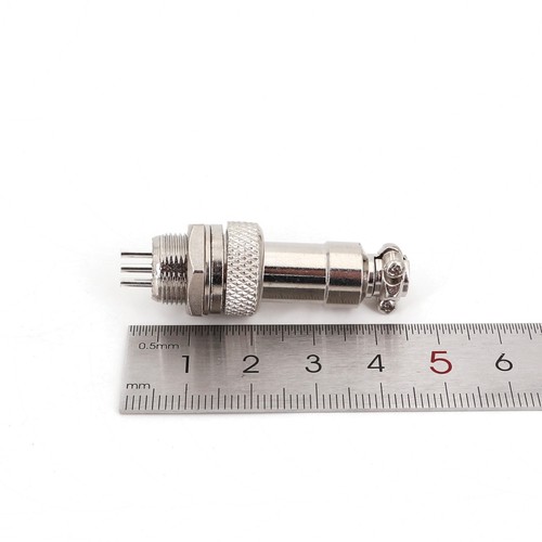 10Pcs GX12 Male and Female 6-Pin 12mm Panel Mount Metal Cable Plug Connector - Picture 5 of 5