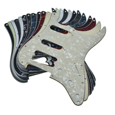 ST/Strat HSS Guitar Pickguard Humbucking Pickup No screw holes fits Ultra Strats