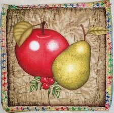 Handmade Quilted Beautiful Table Topper Mat Stitched 5 x 5