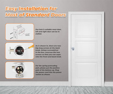 Smart Door Lock Digital Door Knob Electronic Lock Anti-Slip Handle Spare Keys AU — image 7