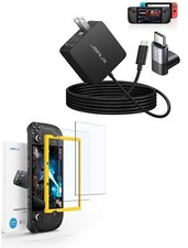 2-Pack Steam Deck Screen Protectors 45W USB-C Charger Compatible with Steam...