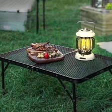 Portable Barbecue Table Outdoor Folding Mesh Table Grill Mesh Table Picnic Grill