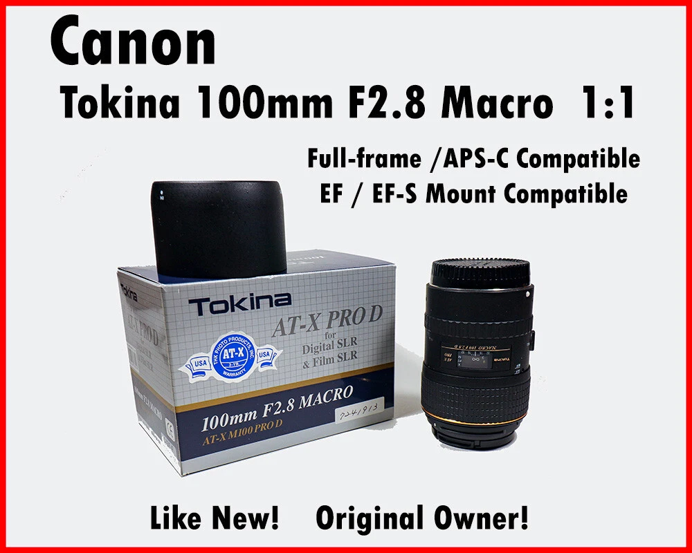 Tokina Canon EF 100mm Focal Camera Lenses for sale | eBay
