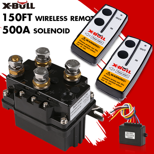 XBULL Winch Solenoid Kit Relay 12V 500A Winch Controller 2PCS Wireless