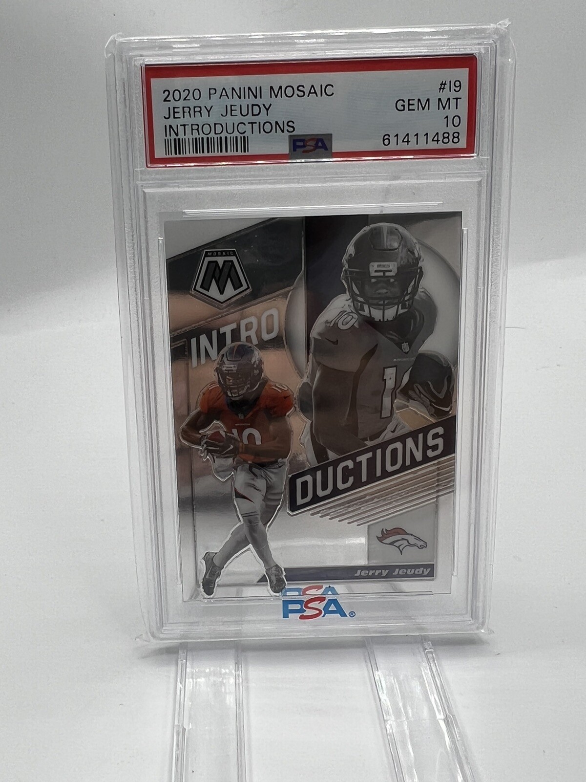 Jerry Jeudy Panini Mosaic Introductions #I9 Base