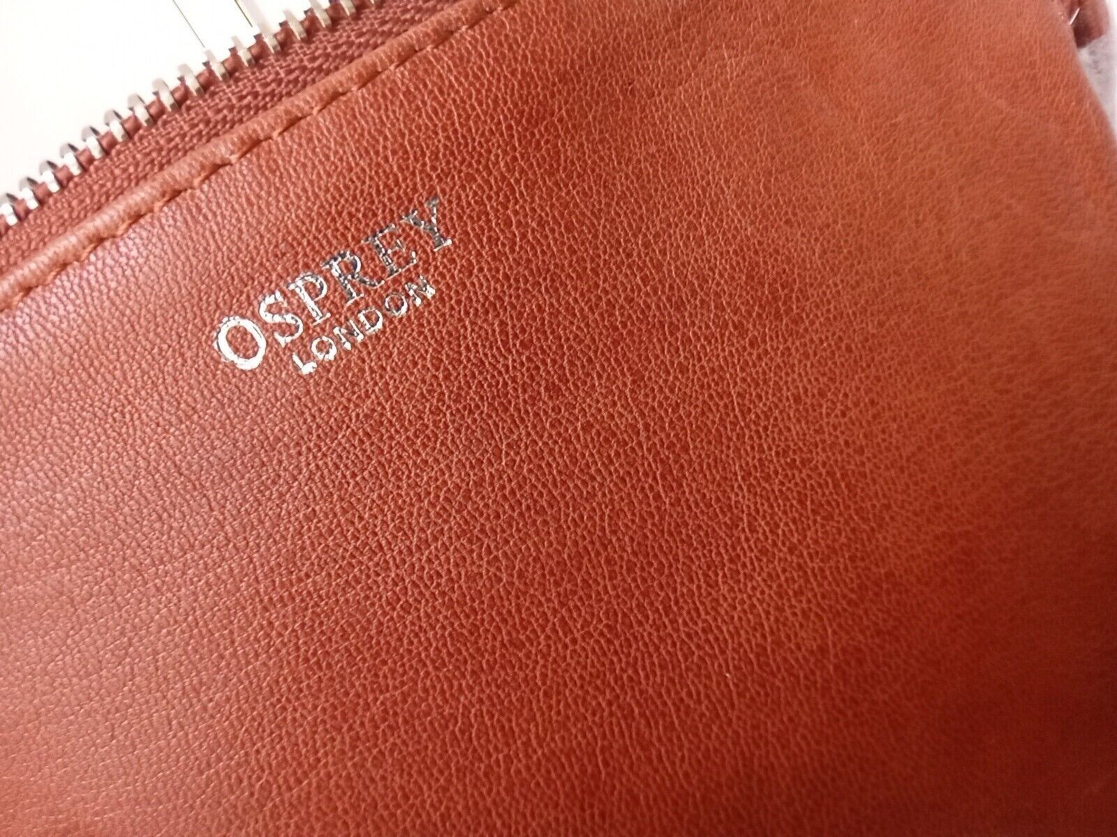 OSPREY LONDON JURA CROSSBODY BAG COGNAC CRUNCH LEATHER HANDBAG **RRP £